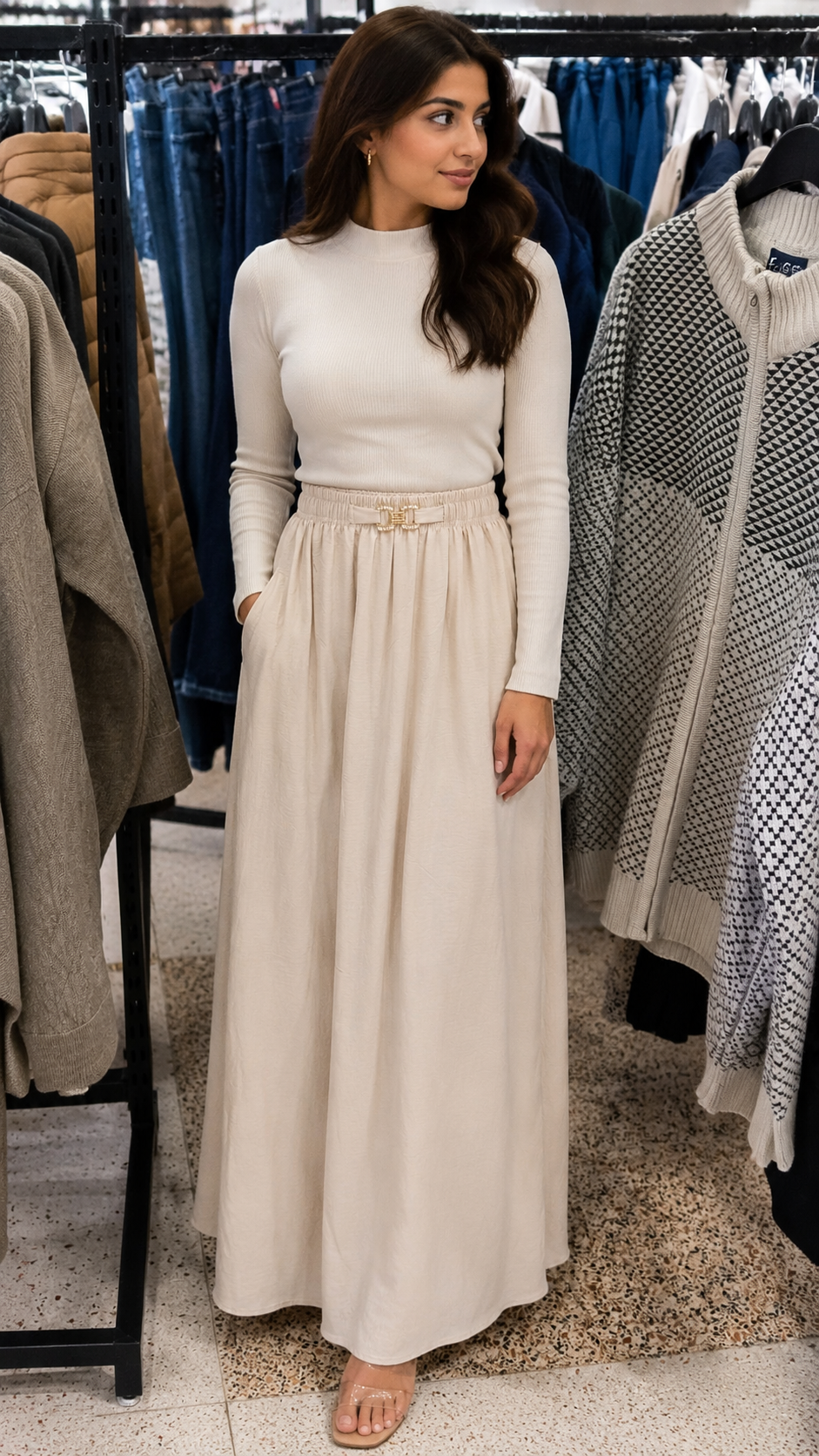 Modest Maxi Skirt Set for Women