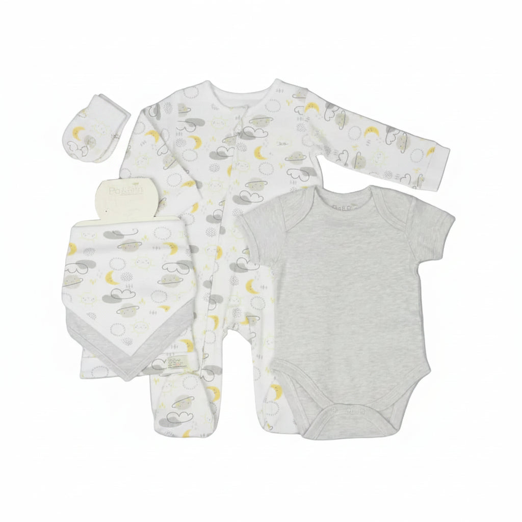 Ribbed Gift Set - Grey Sky