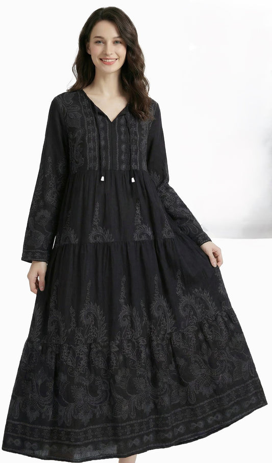 Paisley Print Long Kurta