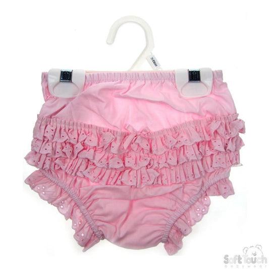 Cotton Frilly Pink Pants: Fp02-P - Kidswholesale.co.uk