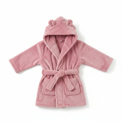 Baby Hooded Dressing Gown – Dusky Blue (6-24 Months)