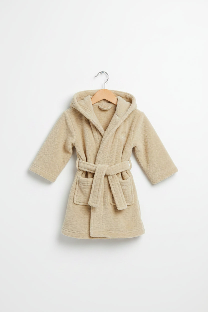 Baby Hooded Dressing Gown – Dusky Blue (6-24 Months)