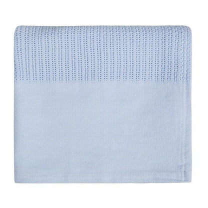 BABY SKY HEAVY KNIT CELLULAR PANEL BLANKET (70 X 110 CM) 19C215