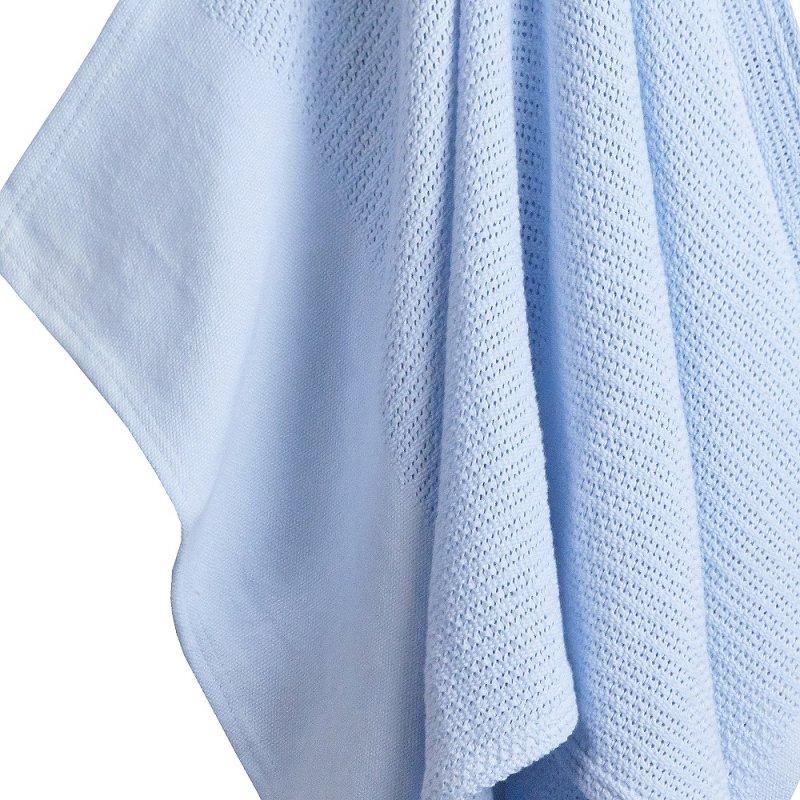 BABY SKY HEAVY KNIT CELLULAR PANEL BLANKET (70 X 110 CM) 19C215