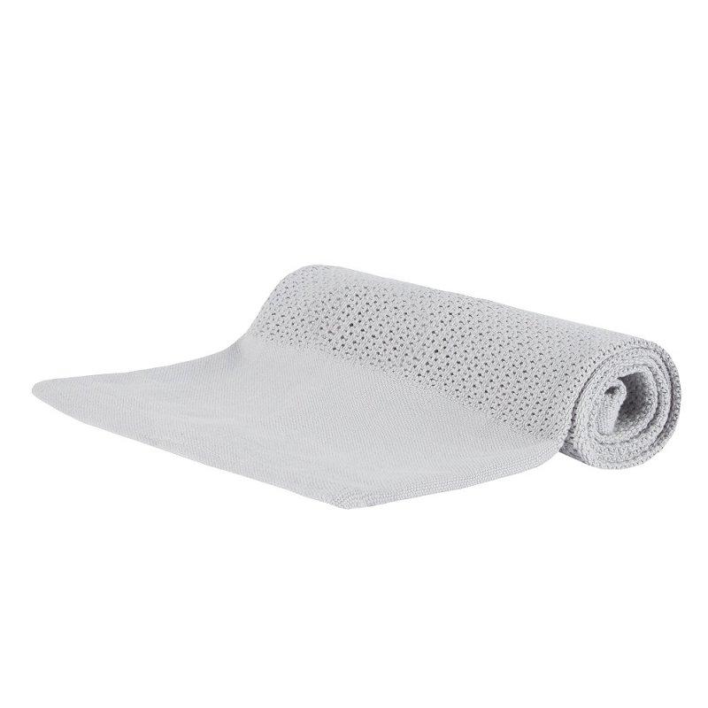 Grey Knitted Cellular panel Blanket (70x110cm) 19C227g