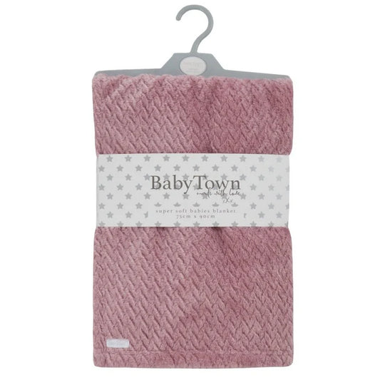 Baby Textured Plush Blanket | Soft Fleece Baby Blanket