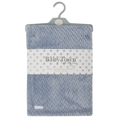 BABY TEXTURED PLUSH BLANKET
