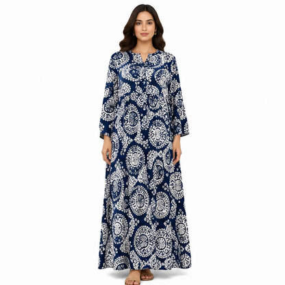 Women's Boho Long Sleeve Tiered Maxi Dress | Casual Gown