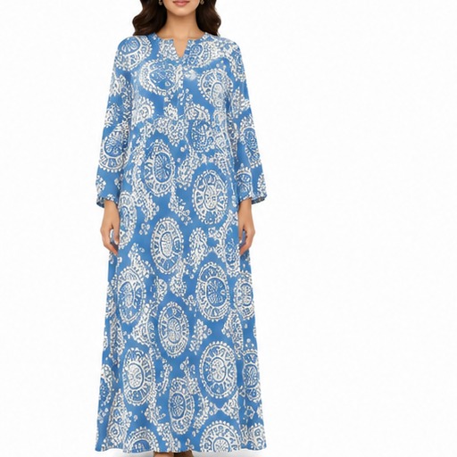 Women's Boho Long Sleeve Tiered Maxi Dress | Casual Gown