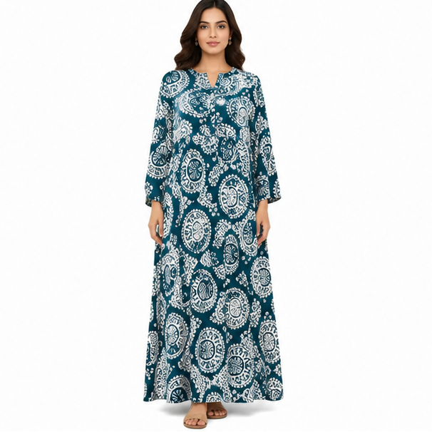 Women's Boho Long Sleeve Tiered Maxi Dress | Casual Gown
