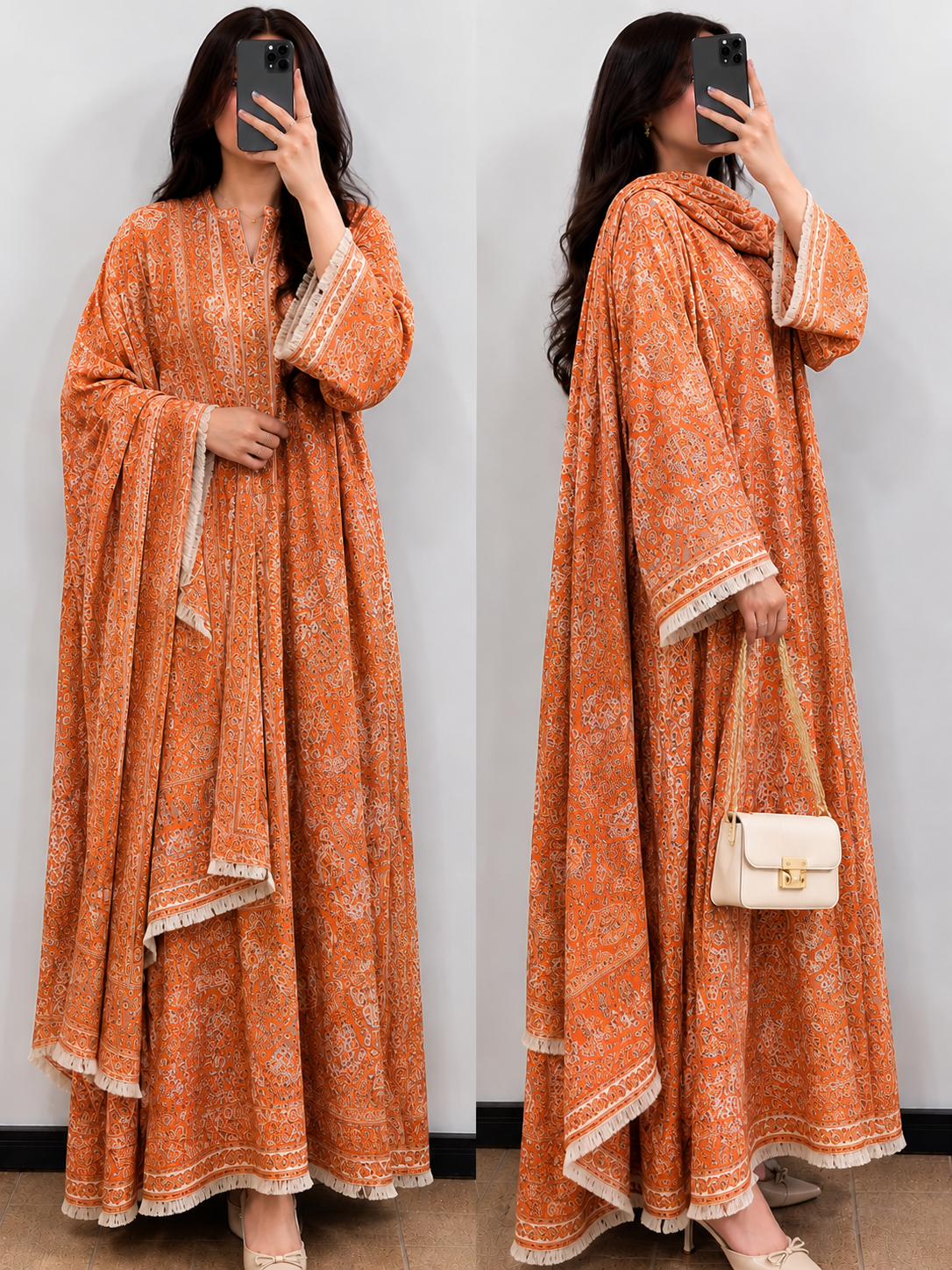 Pashmina abaya and scarf