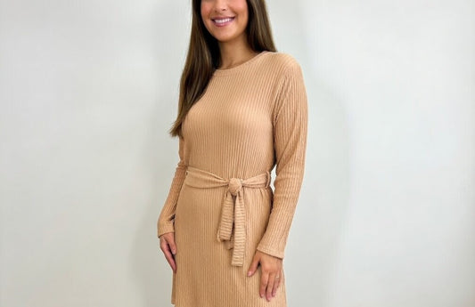 Nude Ribbed Co-ord Set