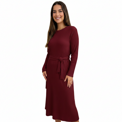 Women's Nude Ribbed Co-Ord Set | Casual Lounge Wear Outfit