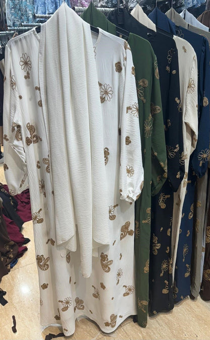 Floral Embroidered Abaya