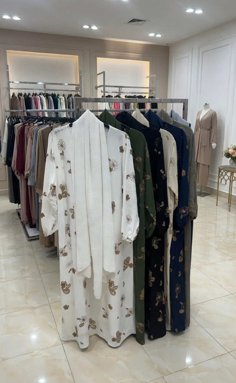 Floral Embroidered Abaya
