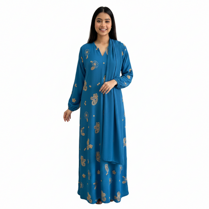 Floral Embroidered Abaya