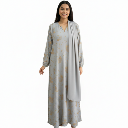 Floral Embroidered Abaya