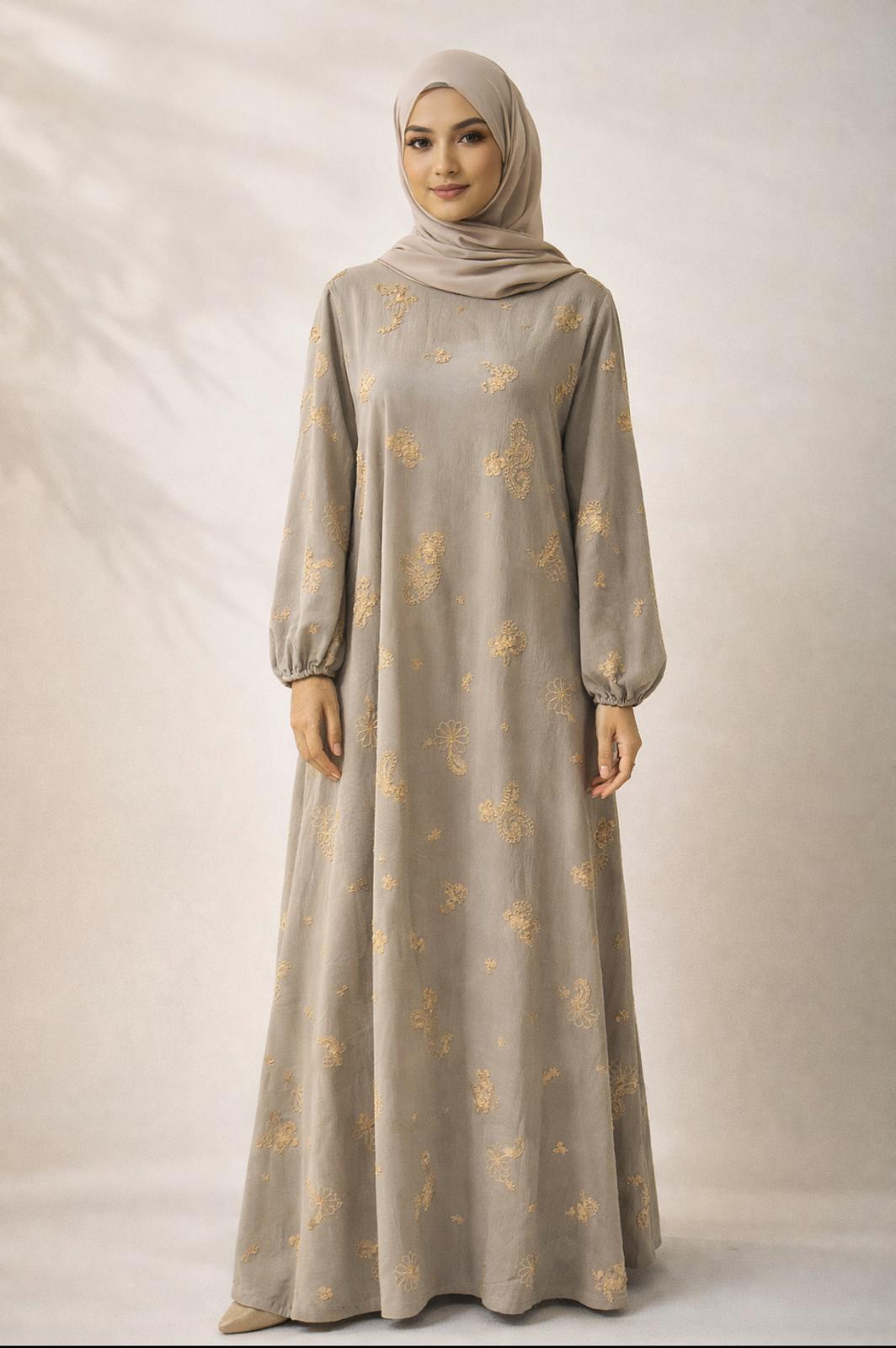 Gold Motif Abaya