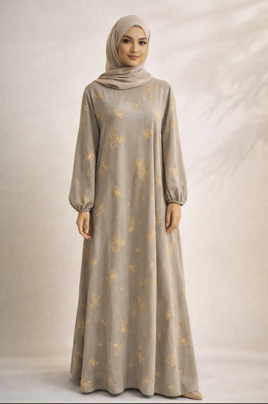 Gold Motif Abaya