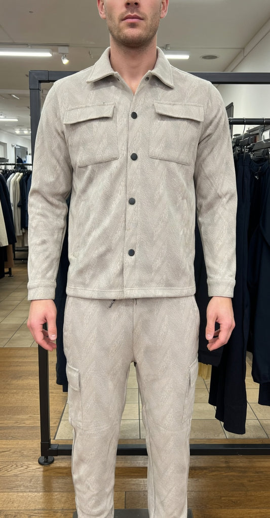 Textured Shacket Set