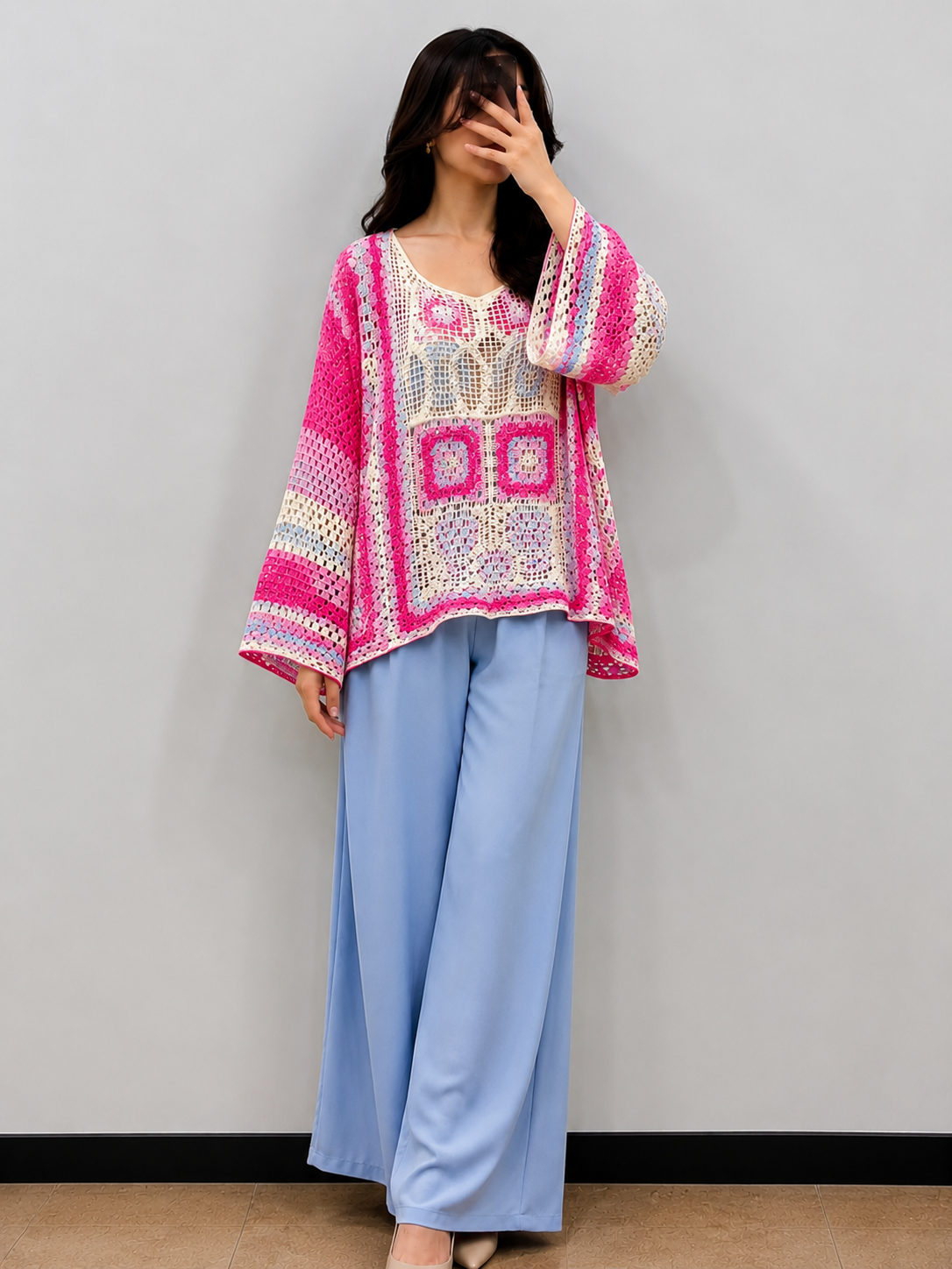 Crochet Knit Top