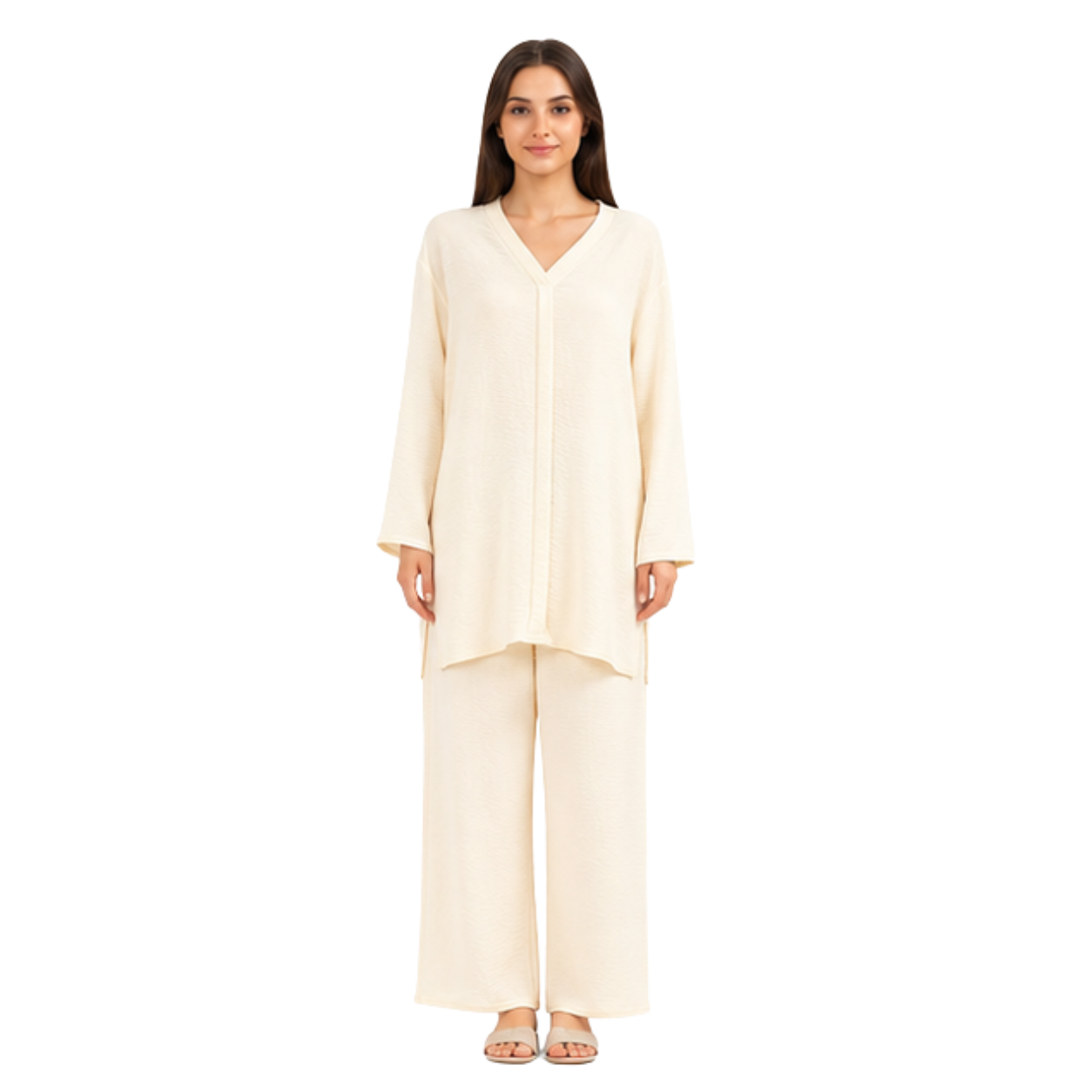 Women's Viscose Two Piece Cord Set | Comfortable Co-Ord Set for Casual & Everyday Wear