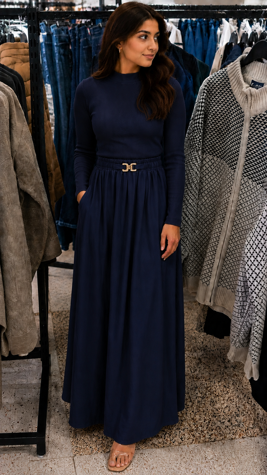 Modest Maxi Skirt Set for Women