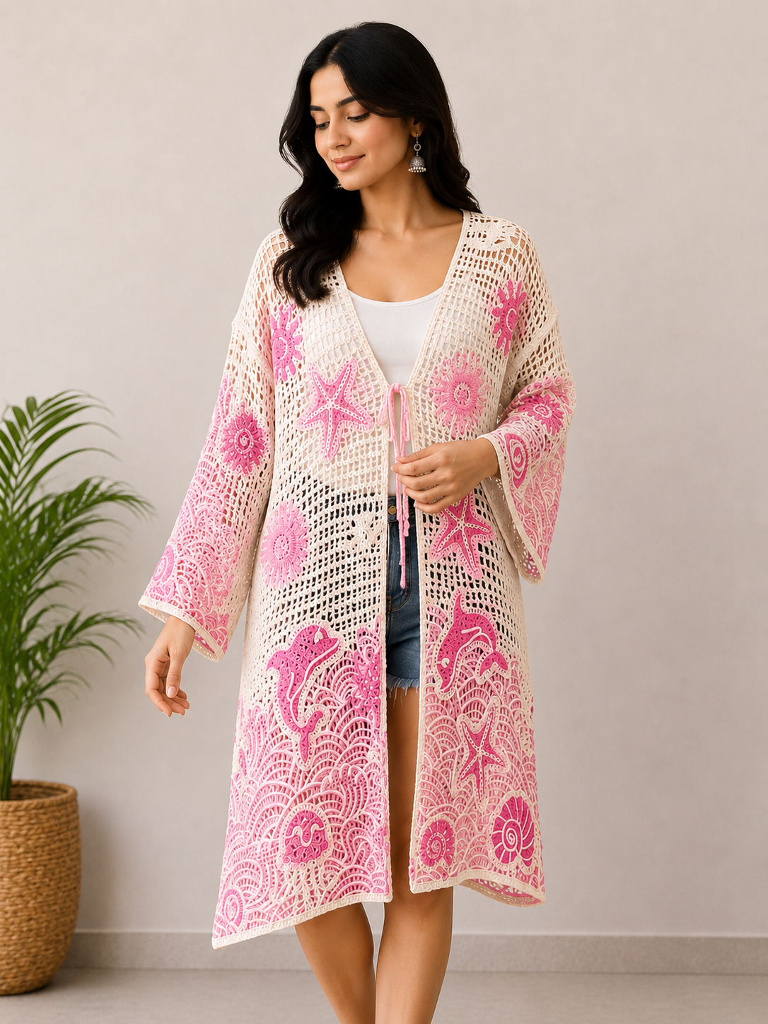 Summer Ocean-Inspired Crochet Cover-Up