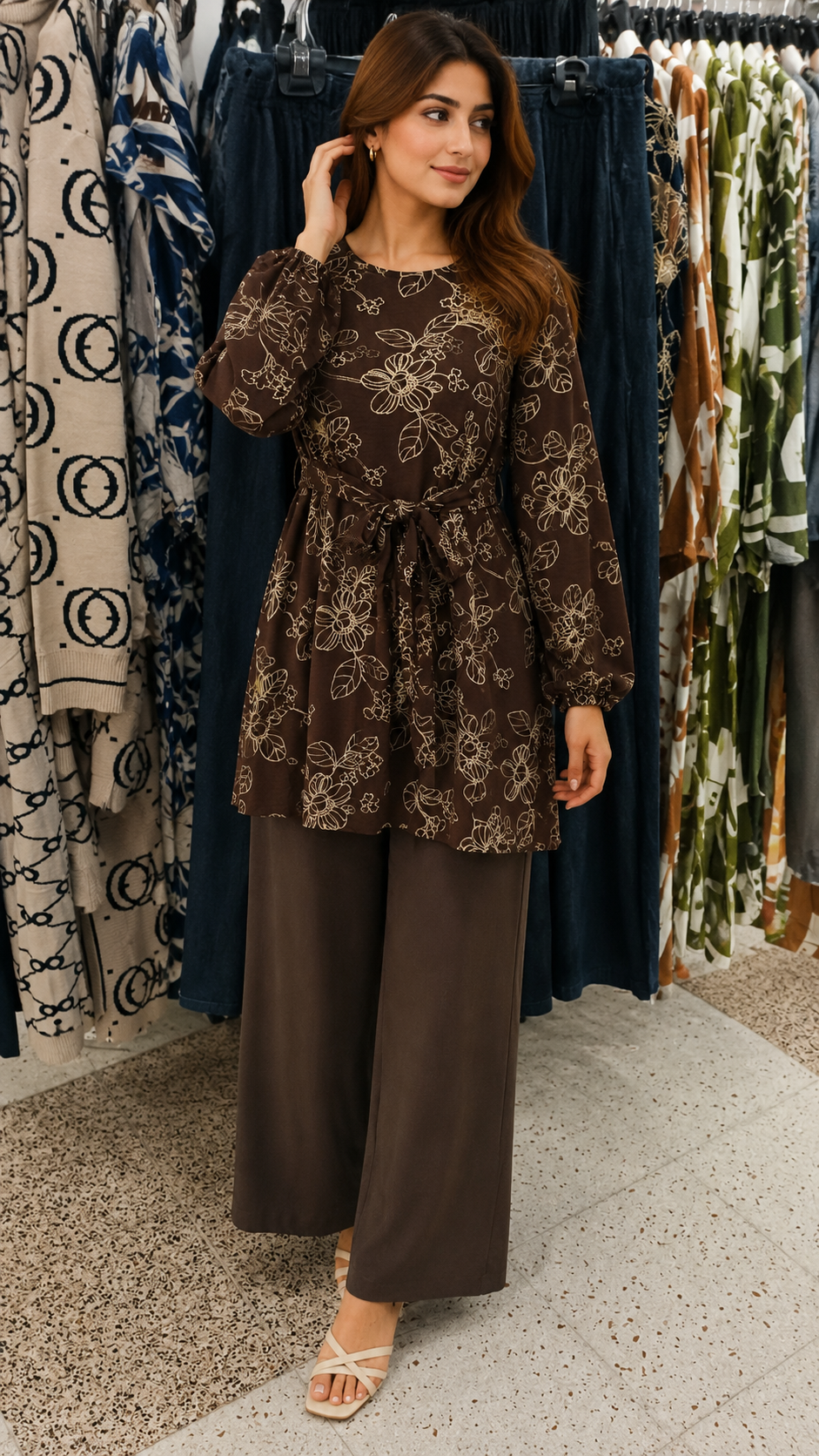 Elegant Floral Printed Co-Ord Set for Women