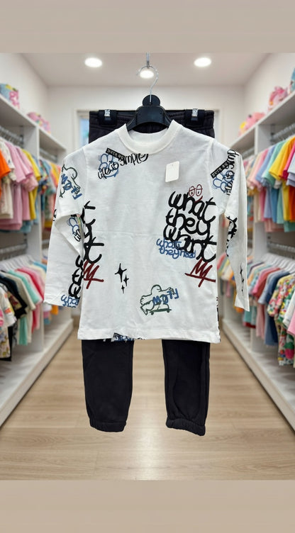 Long Sleeve Tee And Joggers