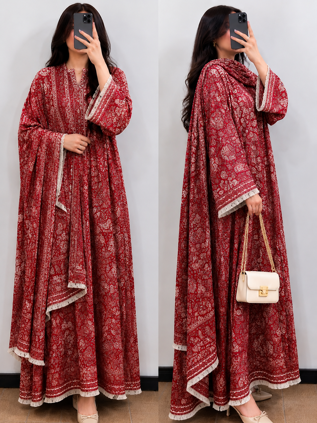 Pashmina abaya and scarf