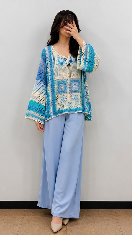 Crochet Knit Top