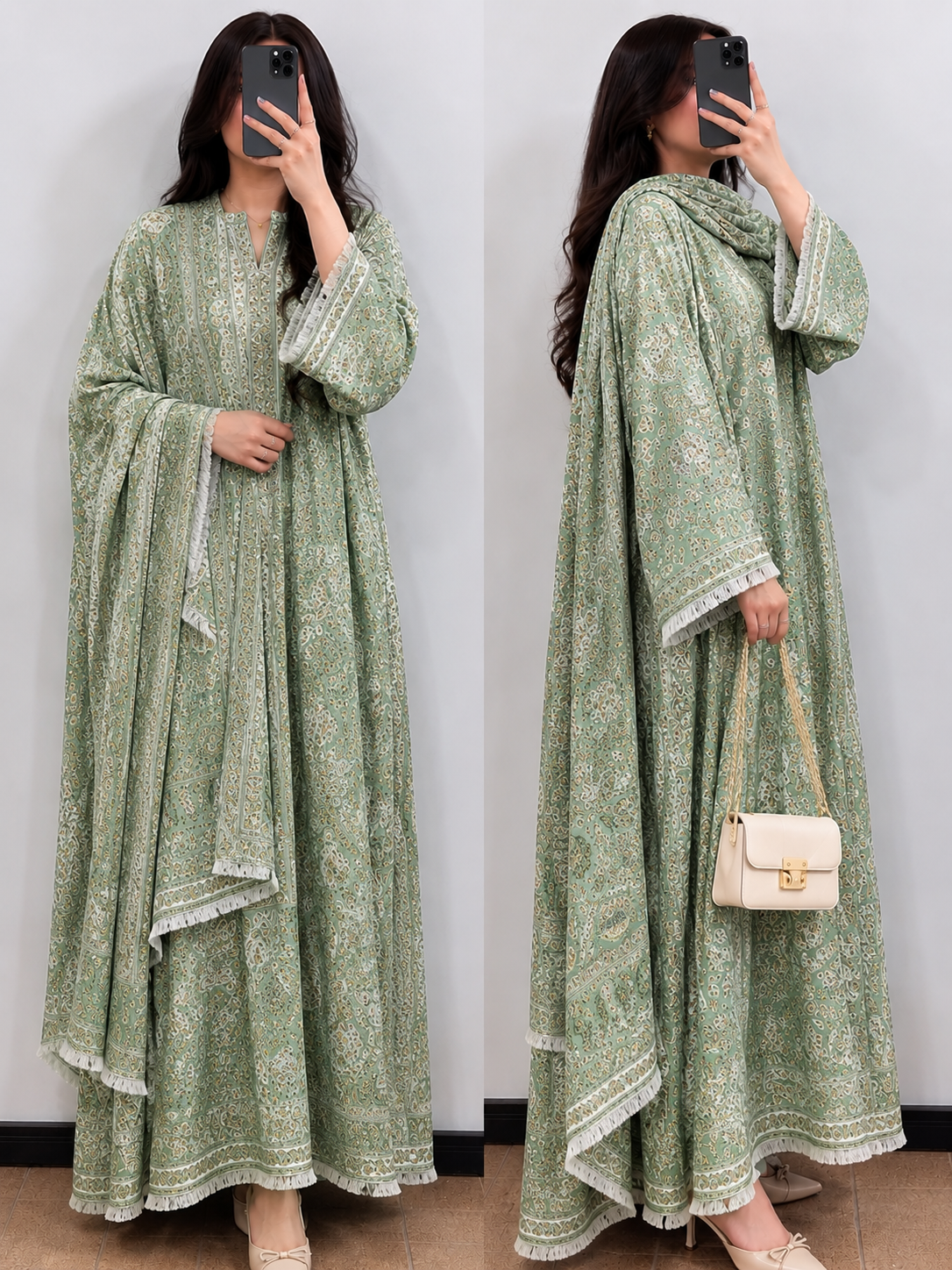 Pashmina abaya and scarf