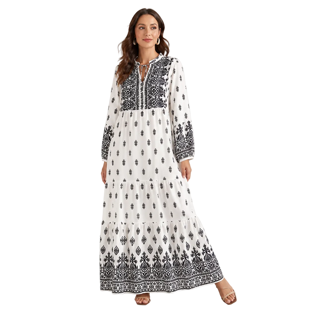 Women's Tiered Maxi Dress | Casual Flowy Summer Dress