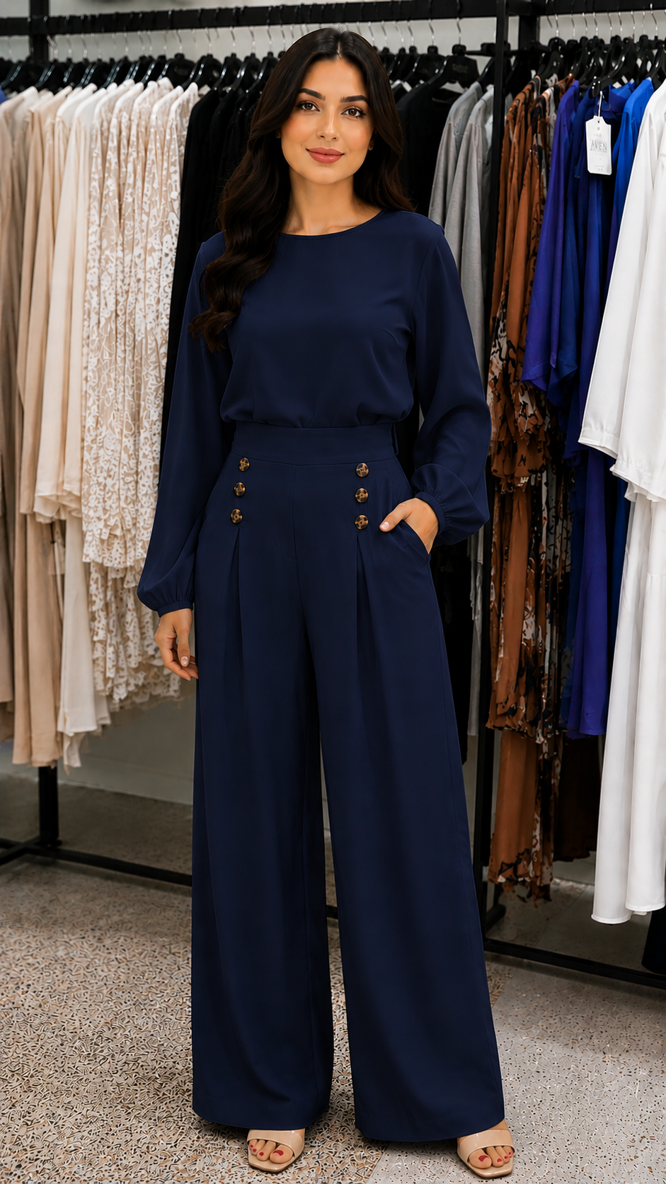Elegant High-Waist Wide Leg Pants for Women