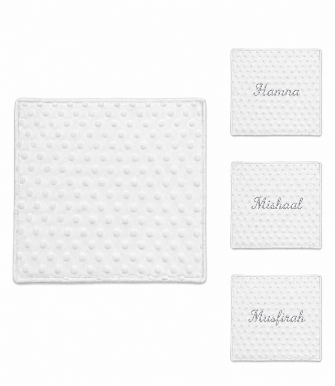 Personalized Baby Velour Bubble Wrap with Fleece Back and Satin Trim