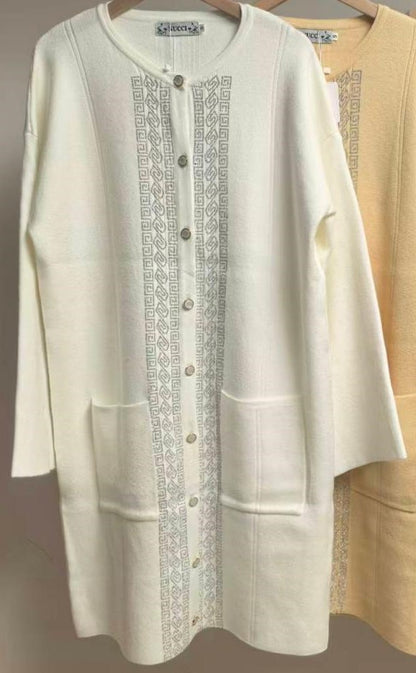 Buttoned Knit Dress