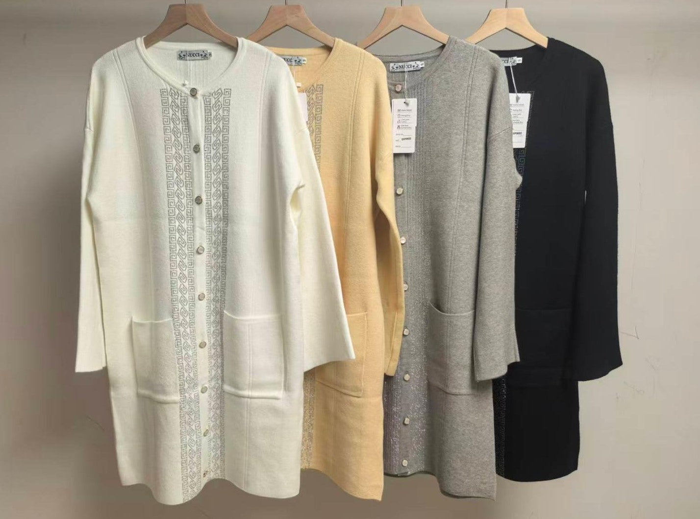 Buttoned Knit Dress
