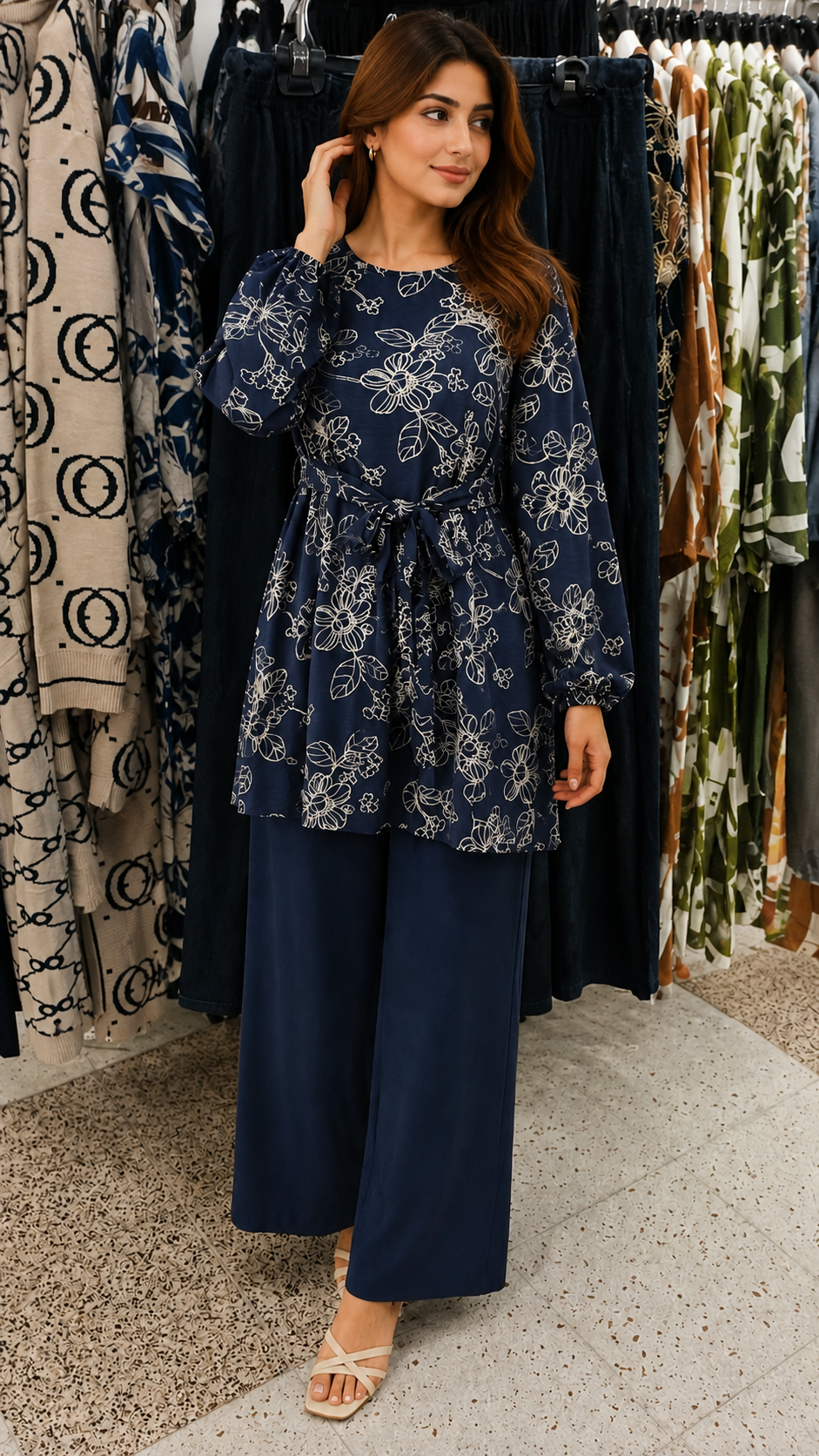 Elegant Floral Printed Co-Ord Set for Women