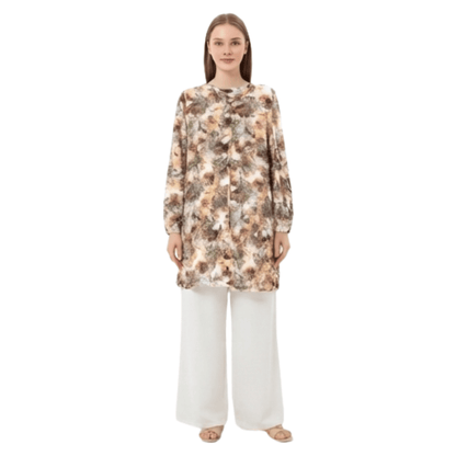 Ladies Rayon Printed Two Piece Co-Ord Set – Free Size Casual Matching Outfit