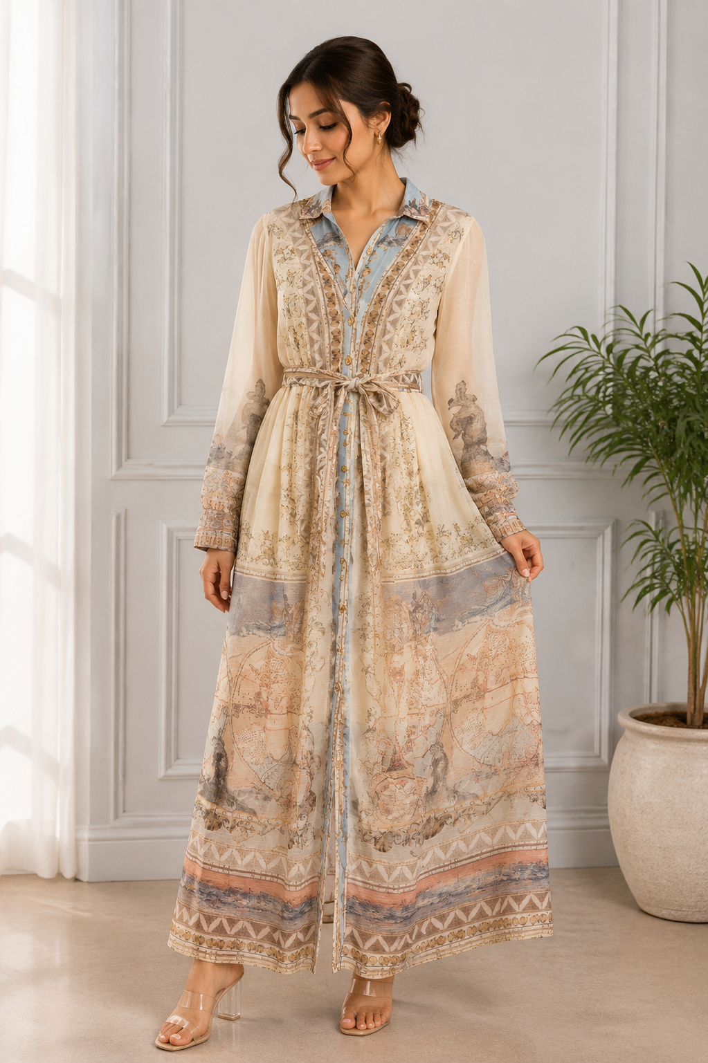 Elegant Soft Net Dress for Girls