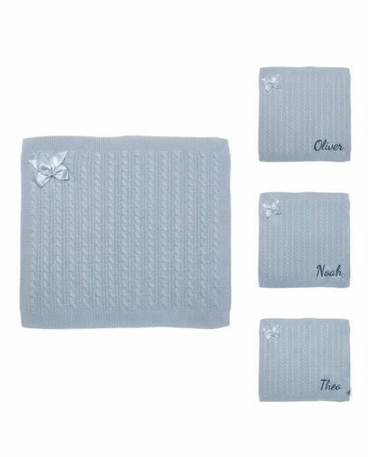 Personalized Cable Knit Wrap