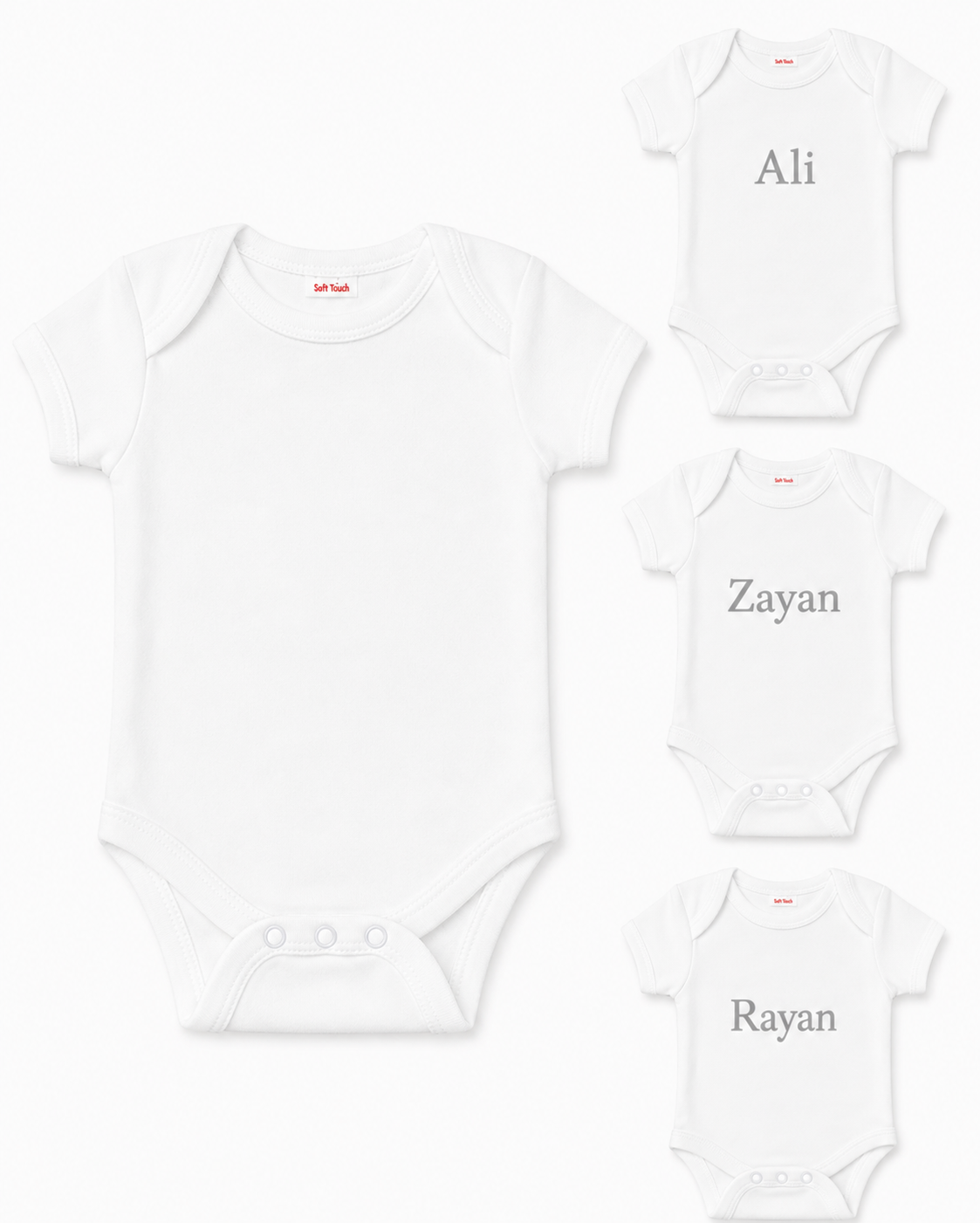 Personalized Plain Baby Bodysuit