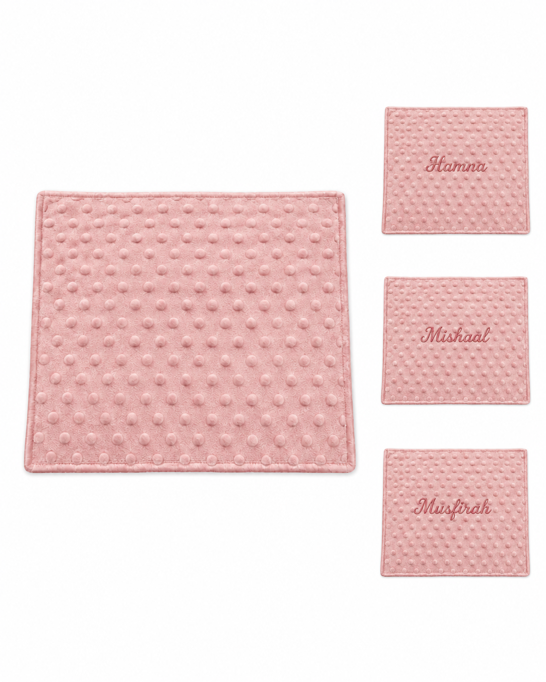 Personalized Baby Velour Bubble Wrap with Fleece Back and Satin Trim