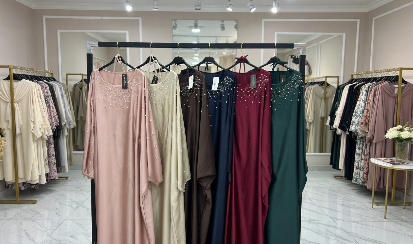 Pearl Embellished Abaya
