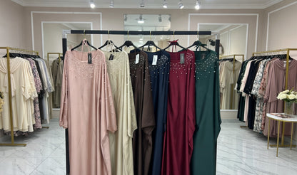 Pearl Embellished Abaya