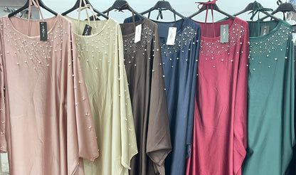 Pearl Embellished Abaya