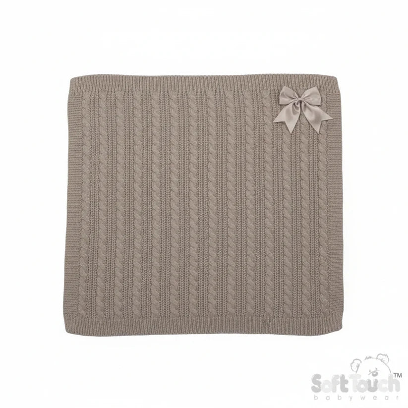 Personalized Cable Knit Wrap