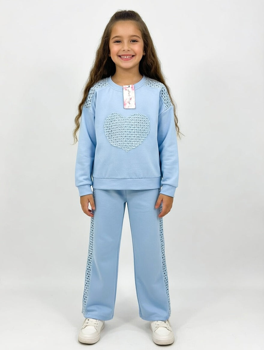 Girls' Crochet Heart Set