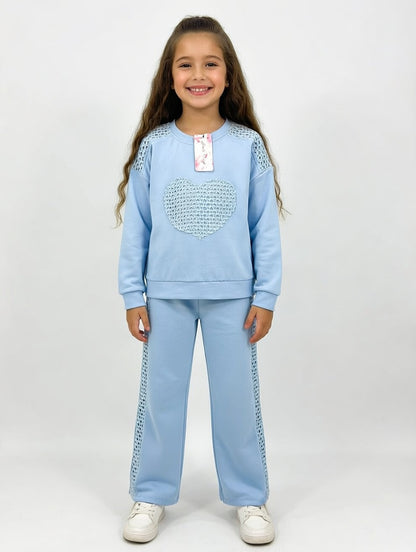 Girls' Crochet Heart Set